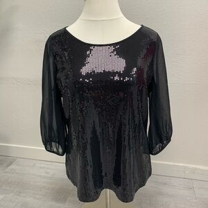 Very Vollbrach Sequin Blouse.  Size 1x